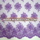 purple textile beaded lace with stones beads bridal lace fabric high quality tulle lace  for party HY0938-5