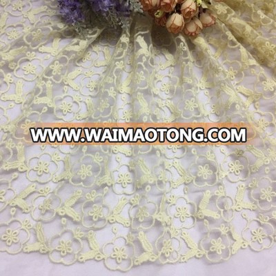 Golden Knit 125cm Width cotton mesh embroidery water soluble full embroidery lace FD006#