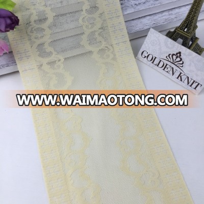 Golden Knit 10.5 Width Solf Handsfeeling Nylon Elastic Trimming Lace for Underwear LX106#