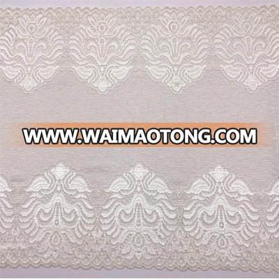 Golden Knit 20cm Width Beige Color Elastic Lace Spandex Lace Trim JC012D#