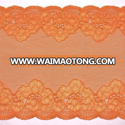 Golden Knit 20cm Width Raschel Lace Trim for Underwear JA030#